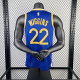Golden State Warriors  V-neck blue #22 WIGGINS 1:1 Quality NBA Season Jerseys 2023