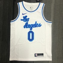 Los Angeles Lakers White Latin Night #0 WESTBROOK  1:1 Quality NBA Season Jerseys