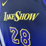 Los Angeles Lakers  City Edition #28 HACHIMURA NBA Jerseys  2025