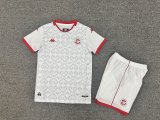 Tunisia  Away Kids 1:1 Quality Soccer Jersey   26-27 （2026）
