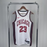 Chicago Bulls City Edition  White  #23 JORDAN 1:1 Quality NBA  Season Jerseys  2023