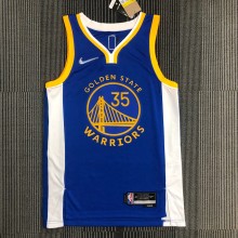 Golden State Warriors Blue V-Neck #35 DURANT 1:1 Quality NBA Season Jerseys 75 Year