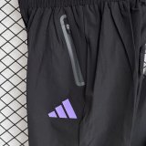 Manchester United Windbreaker Sets With pants  Black 1:1 Quality Soccer Jersey  25-26