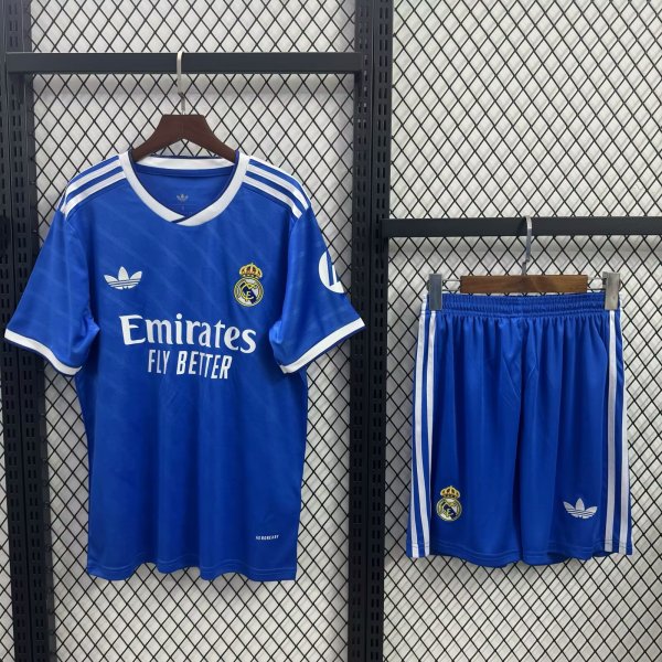 Real Madrid Third Away With Pants Sets  Fans  1:1 Quality Soccer Jersey    25-26