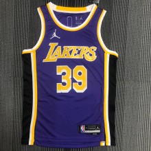 Los Angeles Lakers 75 Year Pruple #39 HOWARD 1:1 Quality NBA Season Jerseys