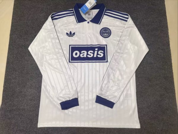 Adidas Clover Long Sleeve T-shirt  White Fans 1:1 Quality Soccer Jersey  25-26