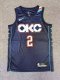 Oklahoma City Thunder  City Edition  bLUE #2 GILGEOUS-ALEXANDER NBA Jerseys  25-26