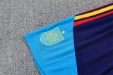 spain Training  Fans Kits Dark Blue (Kids And Man ) 1:1 Quality Soccer Jersey 26-27 (2026)