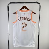 San Antonio Spurs City Edition White #2 LEONARD 1:1 Quality NBA  Season Jerseys 2024