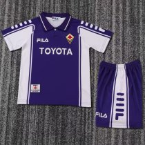 Retro Florence home Kids 1:1 Quality Soccer Jersey  1999-2000