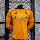 Real Madrid  away  Long Sleeve Player  1:1 Quality Soccer Jersey   24-25