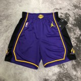 Retro Los Angeles Lakers Jordan Purple 1:1 Quality NBA Pants  2023