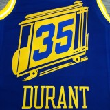 Golden State Warriors Blue Tram City Edition #35 DURANT 1:1 Quality NBA Season Jerseys 2021