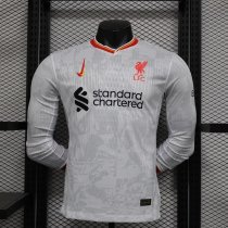 Liverpool third away Long Sleeve  player  1:1 Quality Soccer Jersey   24-25