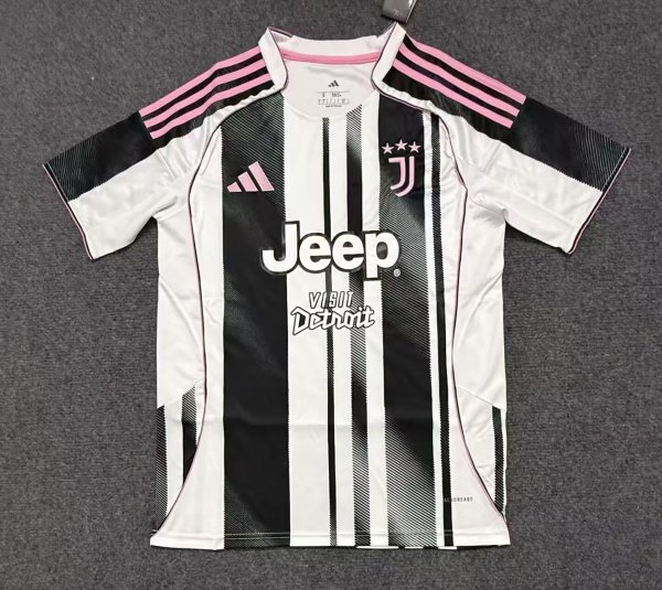 Juventus  Home  Fans  1:1 Quality Soccer Jersey   25-26