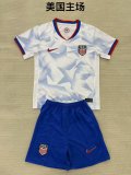 Usa Home Kids 1:1 Quality Soccer Jersey  25-26 (16-2XL)