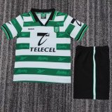 Retro Sporting Lisbon Home Kids 1:1 Quality Soccer Jersey 1999-2000