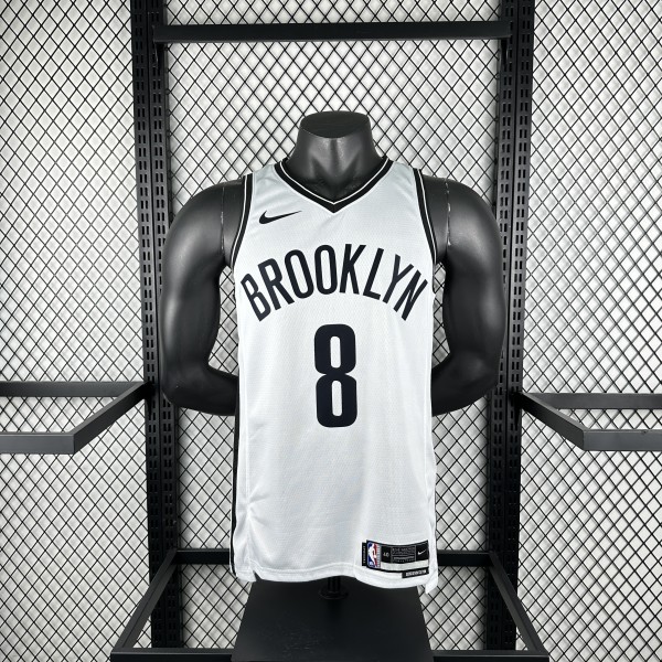 Brooklyn Nets  White #8 CUI 1:1 Quality NBA  Season Jerseys 2023