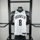 Brooklyn Nets  White #8 CUI 1:1 Quality NBA  Season Jerseys 2023