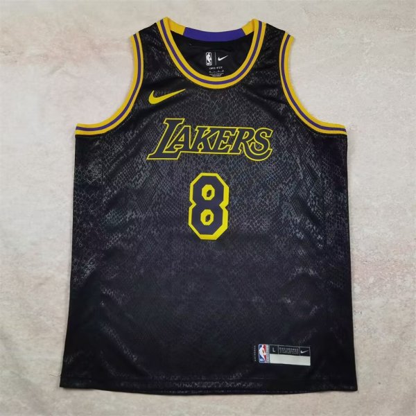 Los Angeles Lakers Retro  #8 BRYANT   #24 BRYANT snake's skin NBA Jerseys  2025