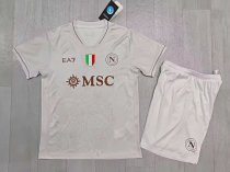 Napoli Away Fans 1:1 Quality Soccer Jersey   kids  25-26