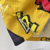Los Angeles Lakers Yellow graffiti Kobe #8 BRYANT 1:1 Quality NBA  Season Jerseys  1996-1997