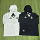 Nassr Windbreaker  Interchange Jacket Black  White 1:1 Quality Soccer Jersey  25-26