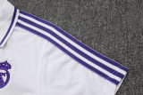 Real Madrid  Polo Retro Fans White stripe inkjet 1:1 Quality Soccer Jersey  25-26