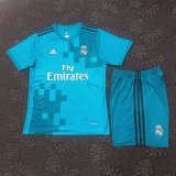 Retro Real Madrid Third   Kits Suit   Fans 1:1 Quality Soccer Jersey  2017-2018