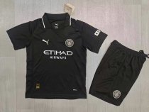 Manchester City Third Away  Kids 1:1 Quality Soccer Jersey   25-26