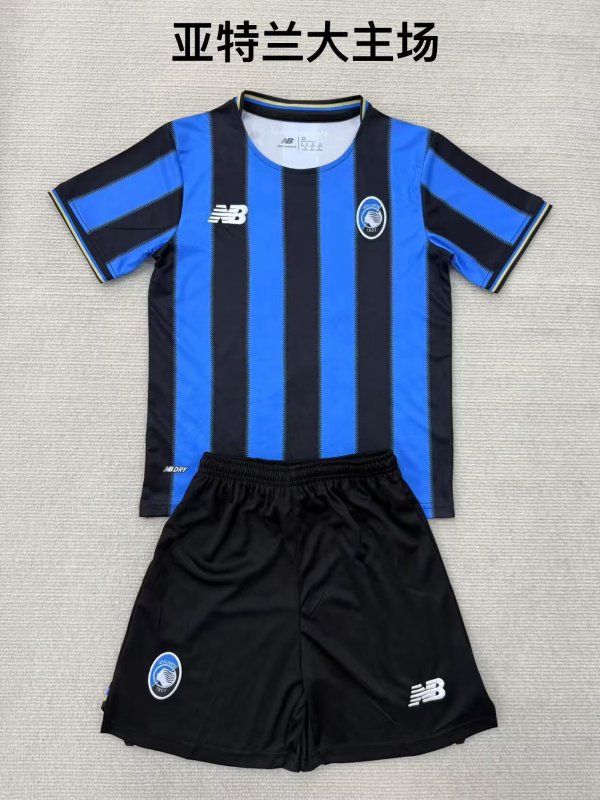 Atalanta Home Fans Kids  1:1 Quality Soccer Jersey  25-26