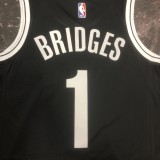 Brooklyn Nets Black #1 BRIDGES 1:1 Quality NBA  Season Jerseys 2023