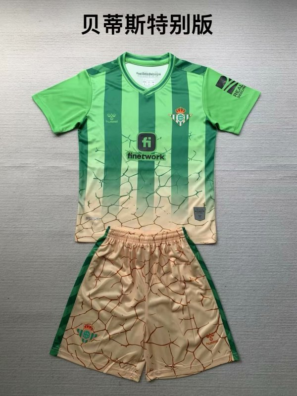 Real Betis Special Edition Kids 1:1 Quality Soccer Jersey   24-25