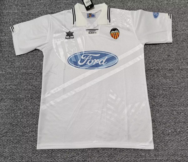 Retro Valencia  home fans 1:1 Quality Soccer Jersey  1999-2000