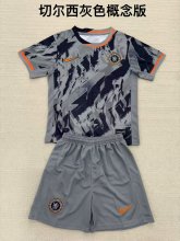 Chelsea  Grey Special Edition  Fans  1:1 Quality Soccer Jersey    25-26 (kids and man )