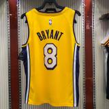 Los Angeles Lakers Kobe #8 BRYANT  Yollow V-neck NBA Jerseys