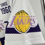 Retro  Los Angeles Lakers  White  1:1 Quality NBA  Season Jerseys 2026