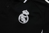 Real Madrid  Polo Fans Black stripe inkjet 1:1 Quality Soccer Jersey  25-26