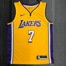 Los Angeles Lakers Yellow #7 ANTHONY 1:1 Quality NBA Season Jerseys