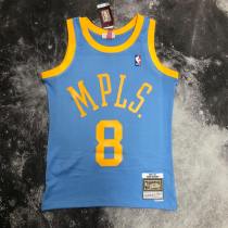 Los Angeles Lakers MN Reyro  Kobe #8 BRYANT Blue NBA Jerseys 2002
