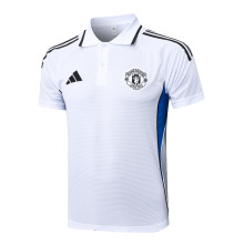 Manchester United Polo   Fans  White 1:1 Quality Soccer Jersey  25-26