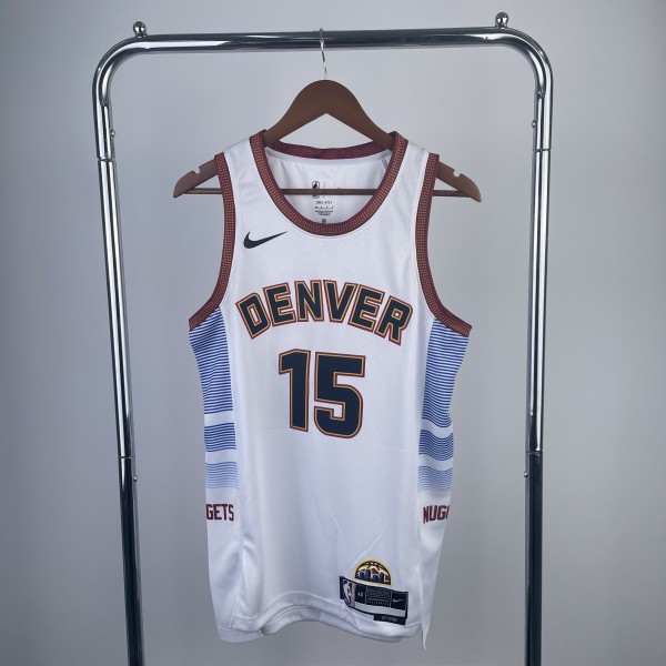 Denver Nuggets  City Edition White #15 JOKIC  1:1 Quality NBA  Season Jerseys 2023