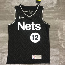 Brooklyn Nets Reward Edition Black #12 HARRIS 1:1 Quality NBA  Season Jerseys 2021