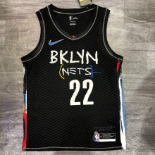 Brooklyn Nets City Edition graffiti Black #22 LEVERT 1:1 Quality NBA  Season Jerseys 2021