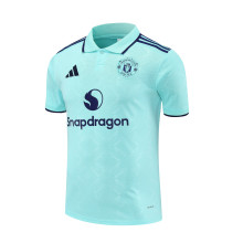 Manchester United Polo Fans Blue 1:1 Quality Soccer Jersey  25-26