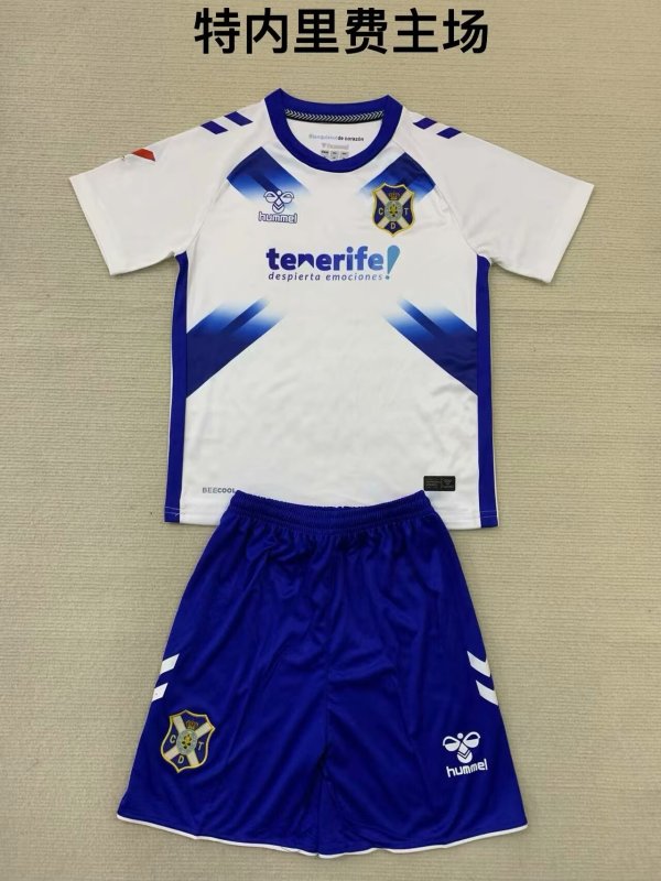 Tenerife home kids 1:1 Quality Soccer Jersey  24-25
