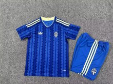 Sweden Away Kids Fans 1:1 Quality Soccer Jersey  26-27(2026)