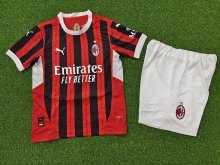 AC Milan  Home  Kids player 1:1 Quality Soccer Jersey   24-25