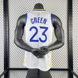 Golden State Warriors  V-neck White #23 GREEN 1:1 Quality NBA Season Jerseys 2023