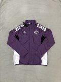 Manchester United Windbreaker  Purple 1:1 Quality Soccer Jersey  25-26